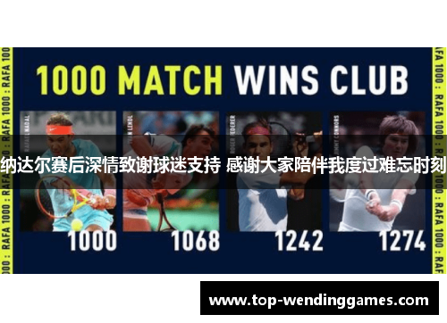 纳达尔赛后深情致谢球迷支持 感谢大家陪伴我度过难忘时刻 纳达尔赛后深情致谢球迷支持 感谢大家陪伴我度过难忘时刻